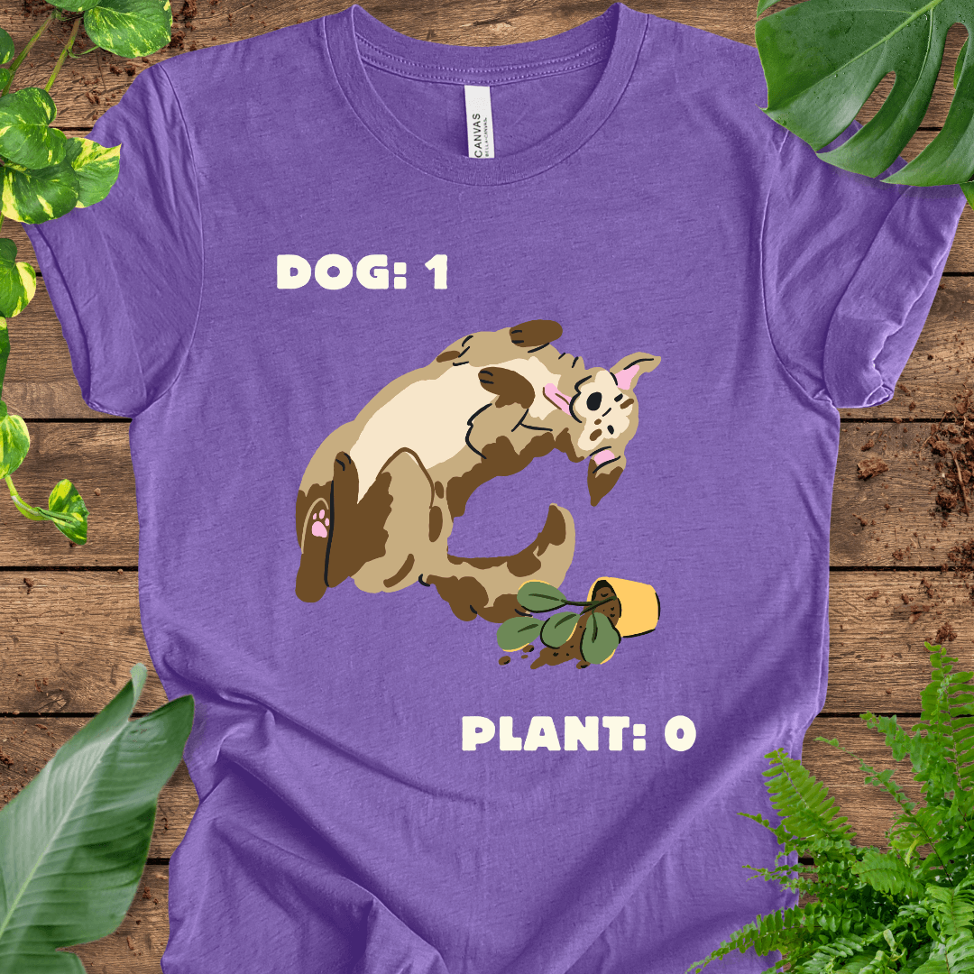 Dog vs Plant (Golden Retriever) T-Shirt