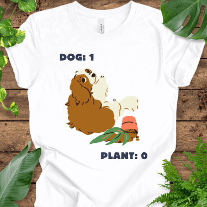 Dog vs Plant (Cocker Spaniel) T-Shirt