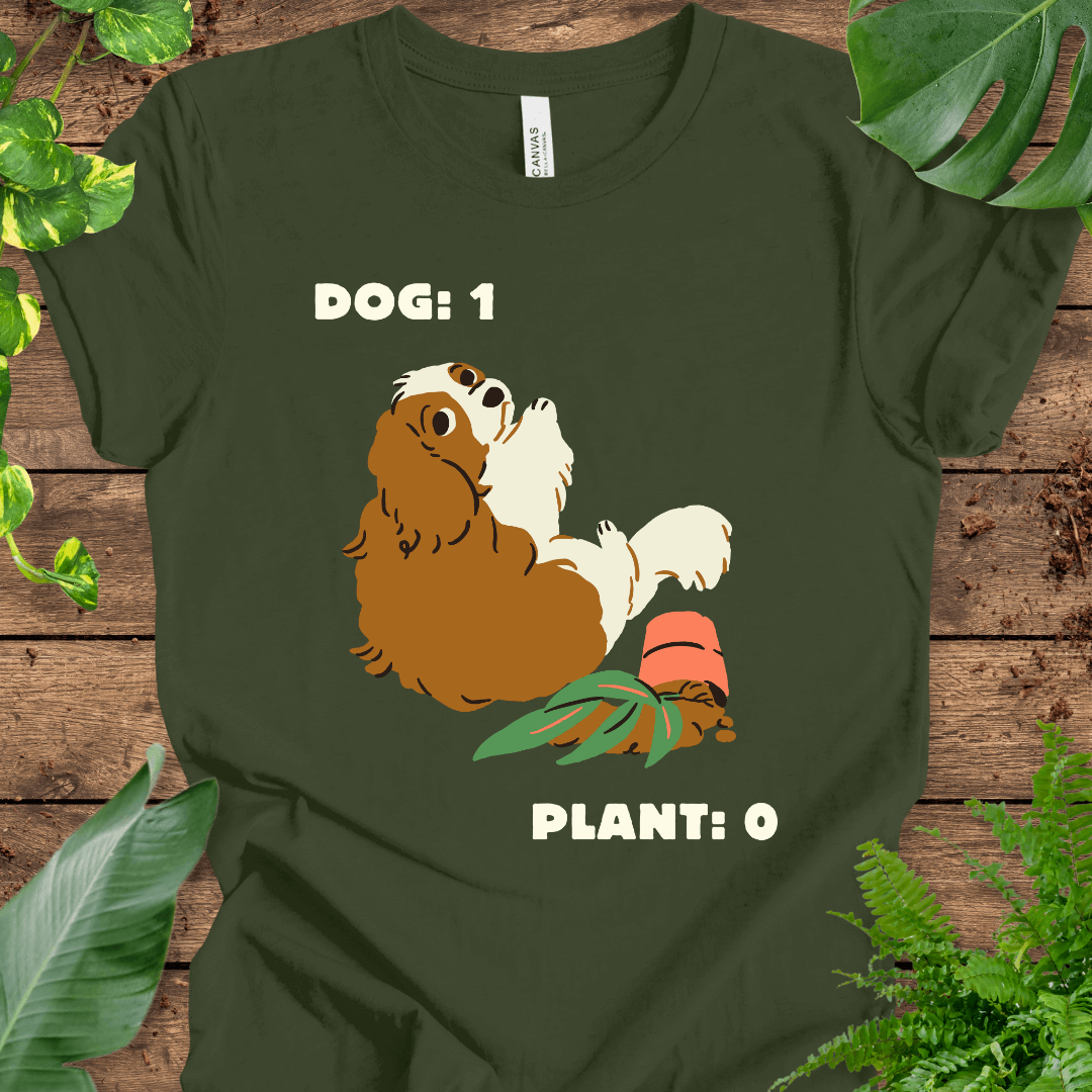 Dog vs Plant (Cocker Spaniel) T-Shirt