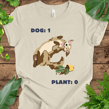 Dog vs Plant (Golden Retriever) T-Shirt